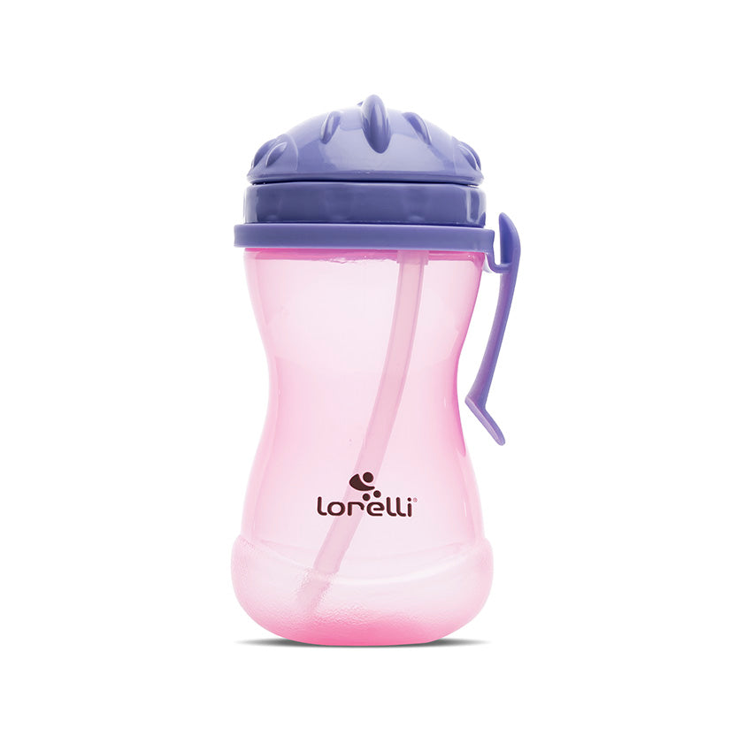 Спортна Бутилка С Дръжкa Purple Pink И Сламка Baby Care