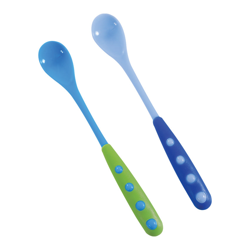 Лъжички С Дълги Дръжки 2бр. Сини Baby Care