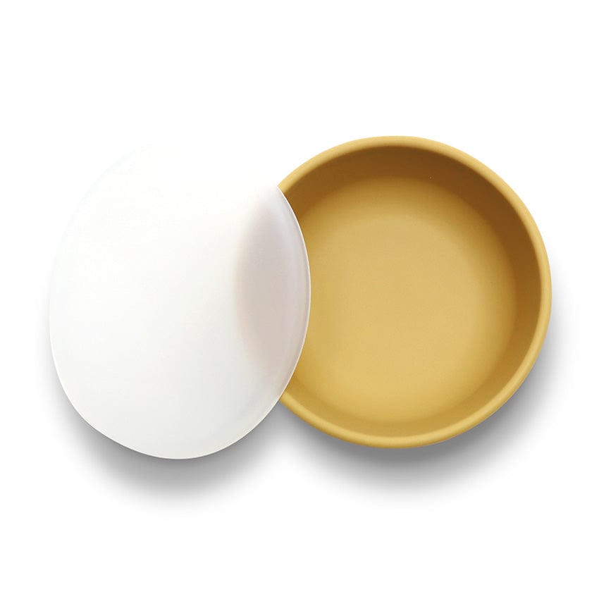 bolului vidat din silicon cu capac, galben natural.