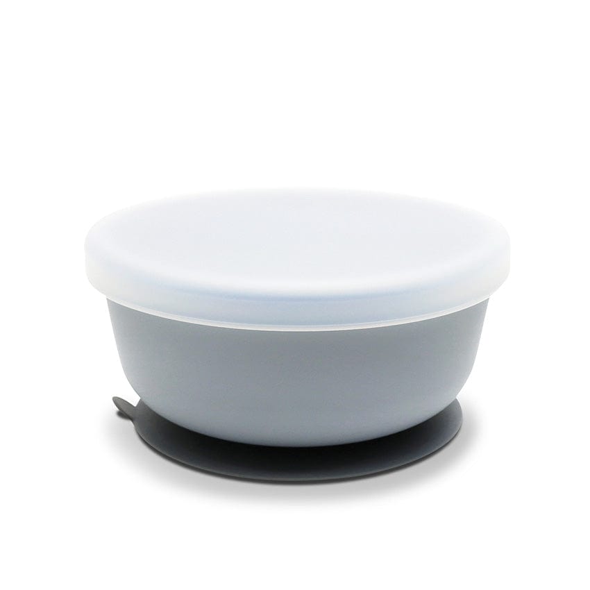 Bol vidat din silicon cu capac gri natural