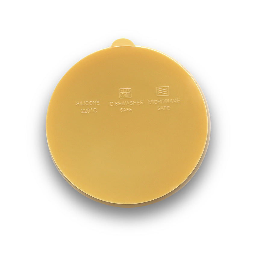 Cupă vidată din silicon, galben natural