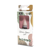 Lingurițe din silicon, 2 buc., roz intens natural