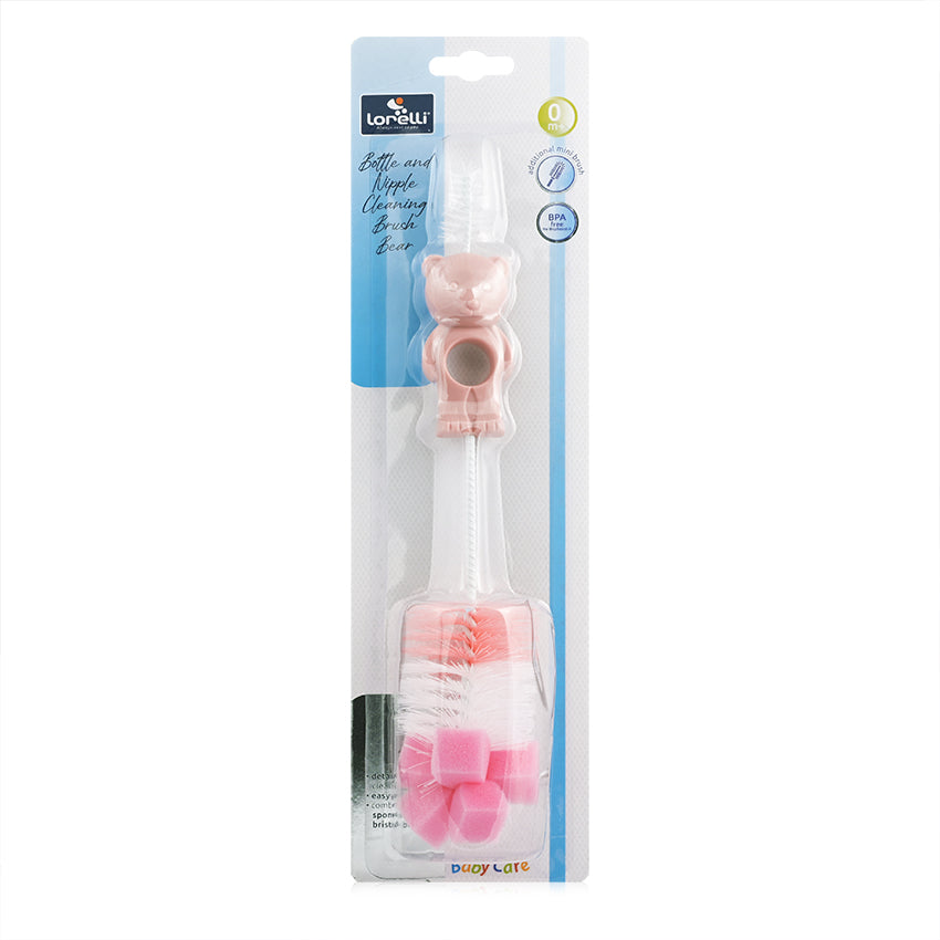 Четка За Шише И Биберон Мече B1898 Blush Pink Baby Care