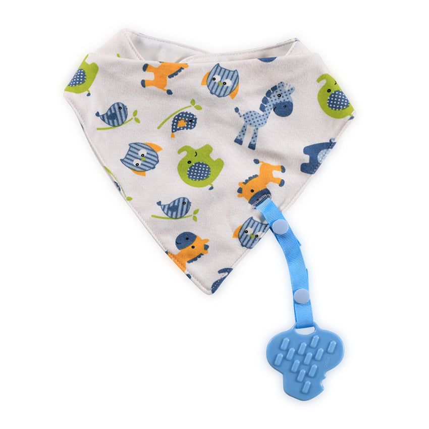 Лигавник Бандана С Гризалка+държач Boy Baby Care