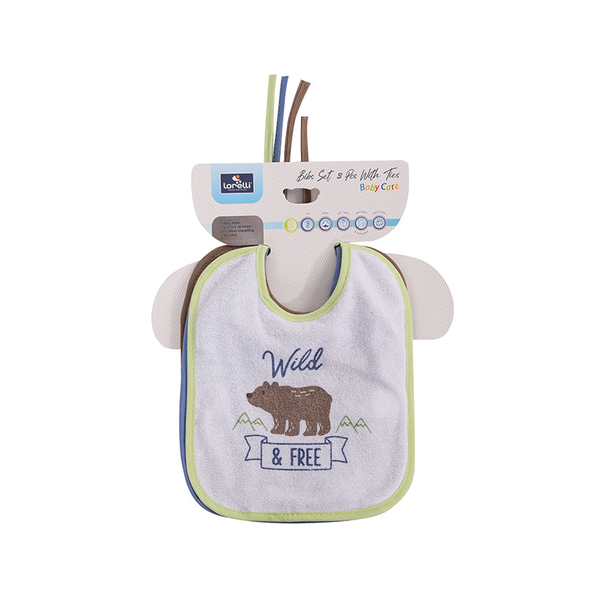 Лигавник 3 Бр С Вързалки Boy Baby Care