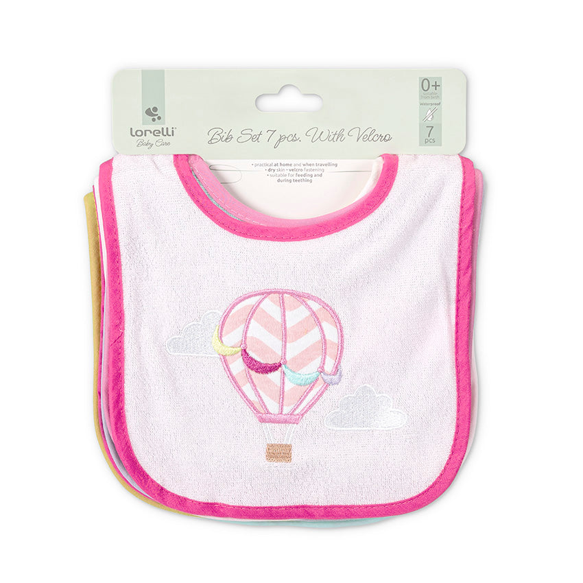 Лигавник 7 Бр С Велкро Girl Baby Care