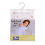 Памучна Пелена 80 80 См White With Rose Stars Lorelli Classic