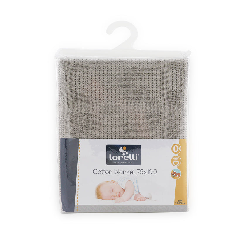 Памучно Одеяло 75/100 См Сиво --- BebeMama