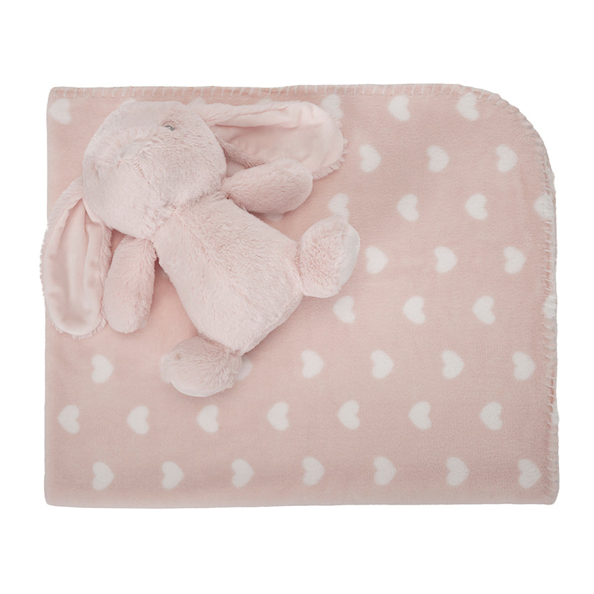 Nappy Одеяло Прасковено Розово Със Зайче Lorelli Classic