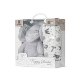 Nappy Одеяло Бяло Със Сиво Слонче Lorelli Classic