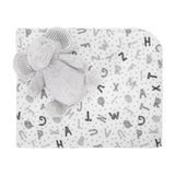 Nappy Одеяло Бяло Със Сиво Слонче Lorelli Classic