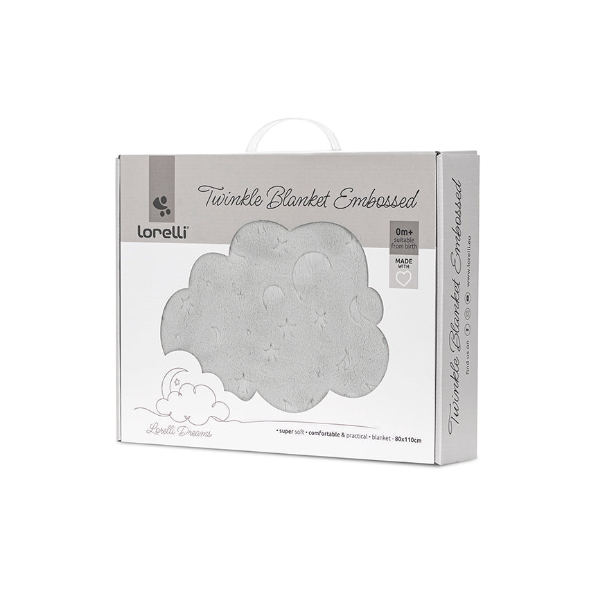 Twinkle Одеяло С Релеф Сиво 80x110cm Lorelli Classic
