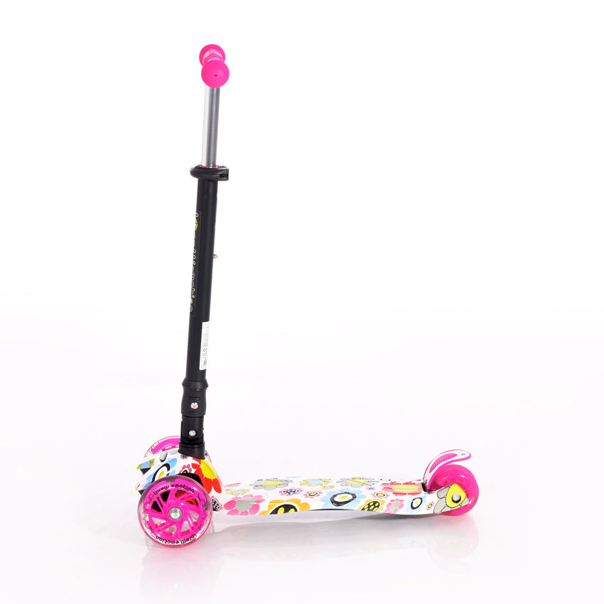 Тротинетка Rapid Pink Flowers --- BebeMama