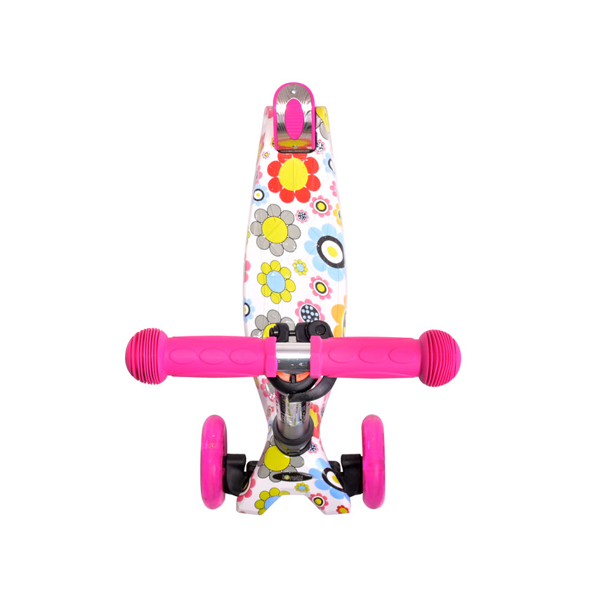 Тротинетка Rapid Pink Flowers --- BebeMama