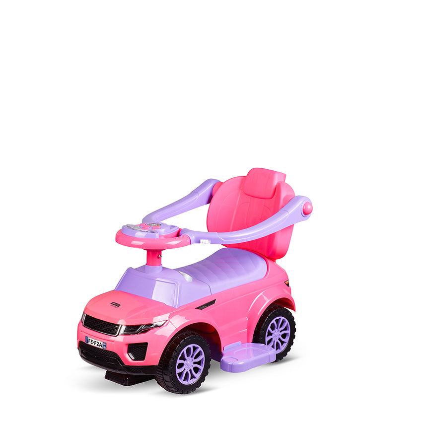 Кола За Яздене Off Road+дръжка Розова Lorelliemotion
