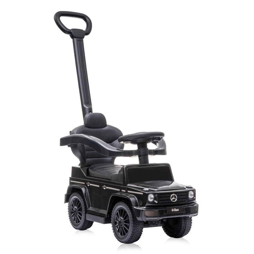 Кола За Яздене Mercedes Benz G350d+дръжка Черна Lorelli
