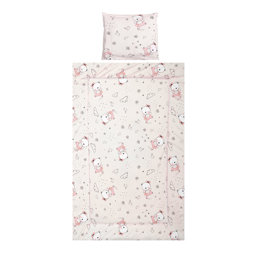 Сет Cosy 3 Части Ранфорс Розово Мече Балерина --- BebeMama