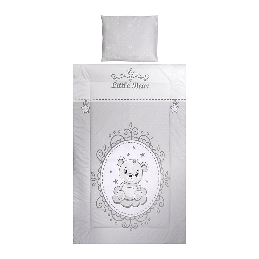 Сет Cosy 3 Части Ранфорс Мечо Сиво Lorelli Classic