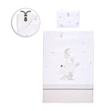 Set confortabil 5 piese Ranforce 2024 Iepuri mici gri