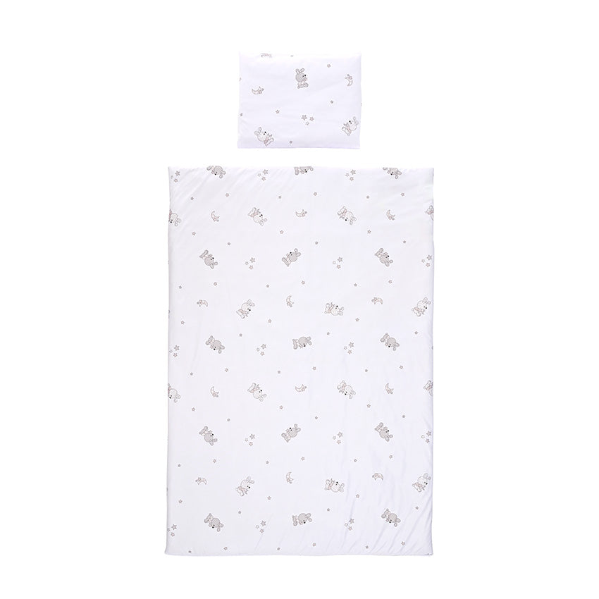 Set confortabil 5 piese Ranforce 2024 Iepuri mici gri