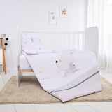 Set confortabil 5 piese Ranforce 2024 Iepuri mici gri