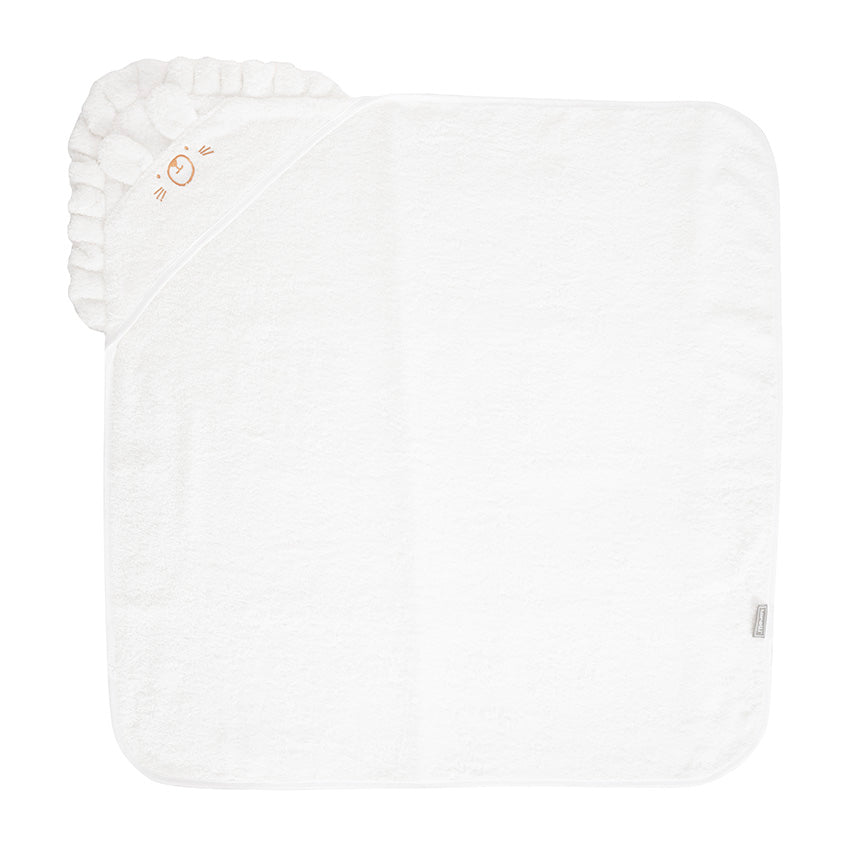 Хавлия 90 90 См С Качулка И Бродерия Бяла Lorelli Classic