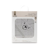 Хавлия 90 90 См С Качулка И Бродерия Сива Lorelli Classic