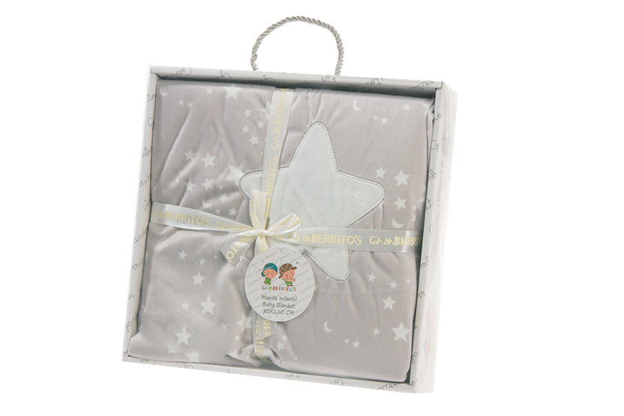 Gamberritos Одеало 80Х110См. Звезда, Сиво