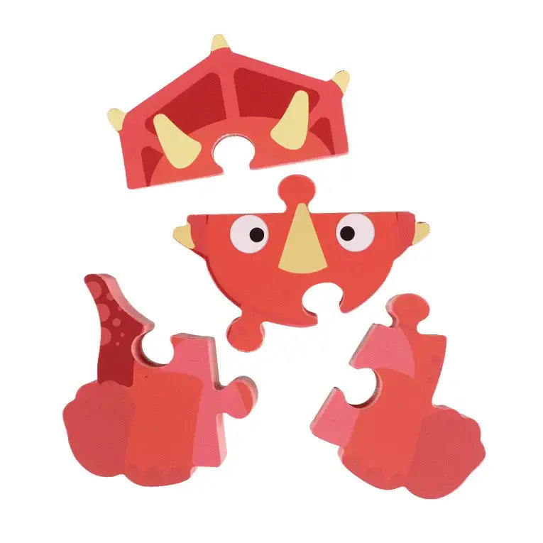 Puzzle din lemn Triceratops