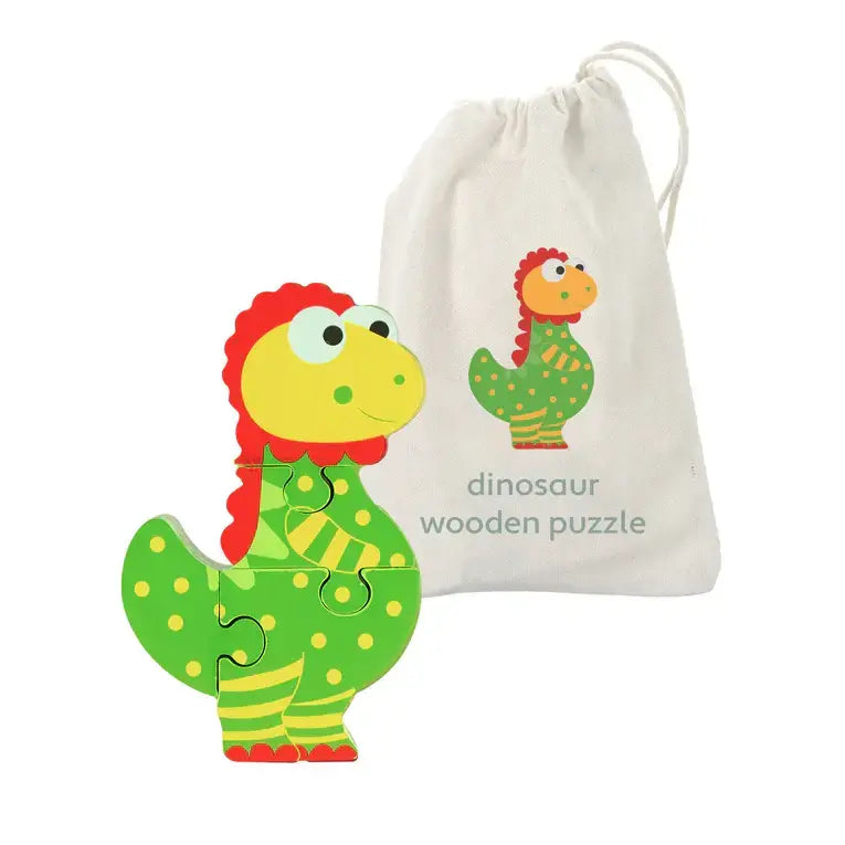 Puzzle din lemn cu dinozauri