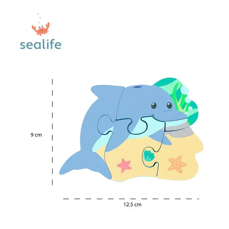 Puzzle din lemn Delfin