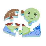 Puzzle din lemn cu broască țestoasă