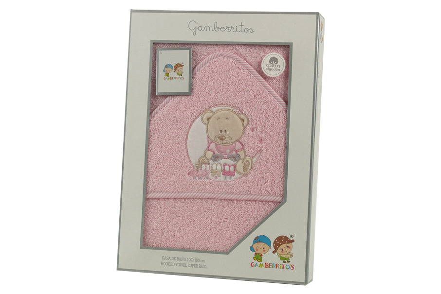 Gamberritos Хавлия 100Х100 См., Мече Розово