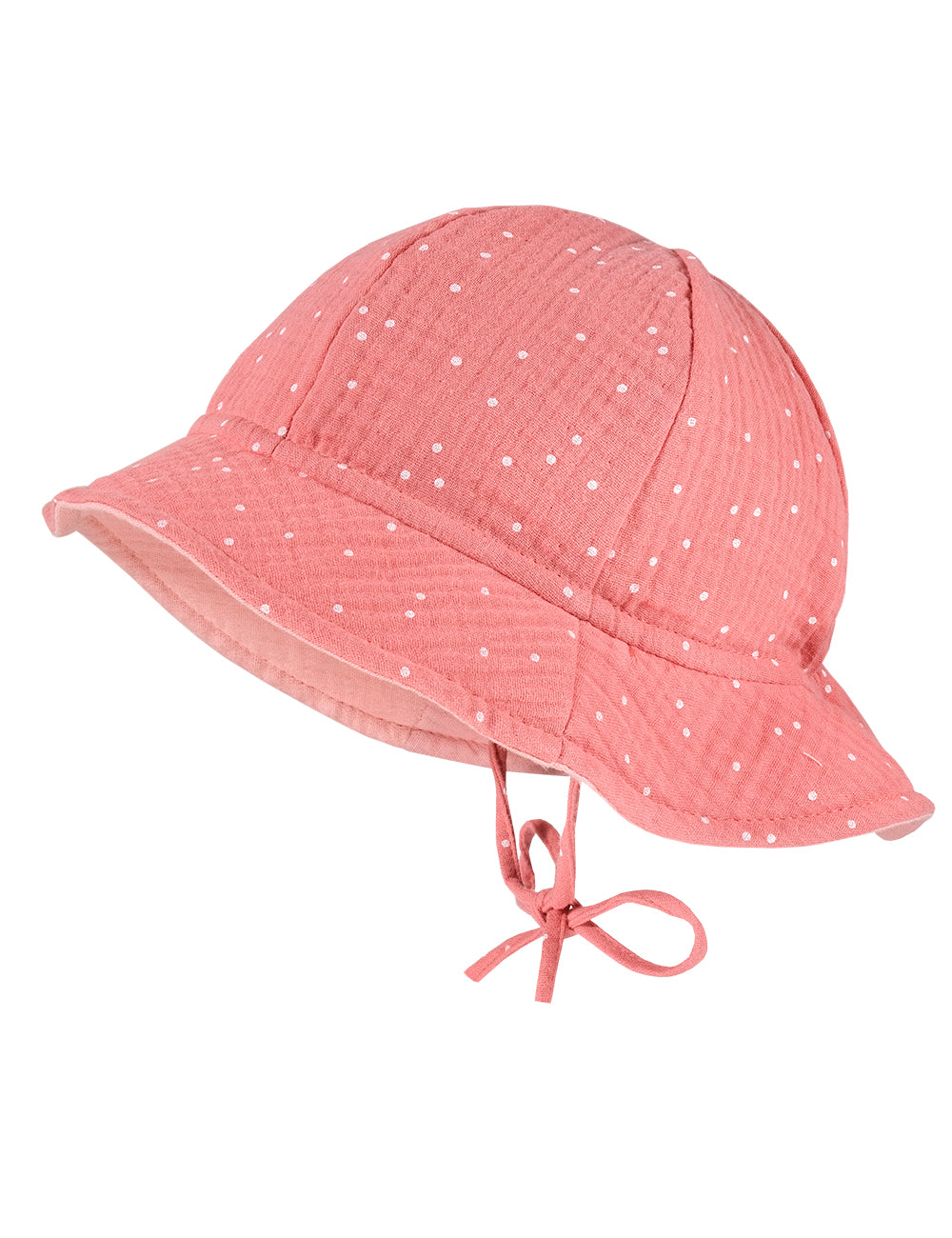 Maximo Лятна Шапка, Муселинова, Розова На Бели Точки, Капела Upf15+ Р-Р 45
