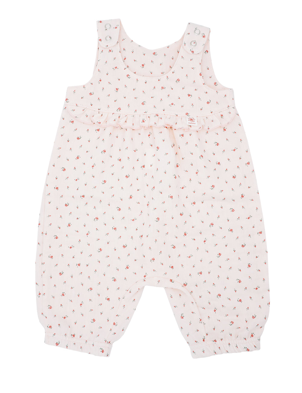 Maximo Летен Гащеризон Муселин С Къдрички Розов На Цветя Р-Р 74/80