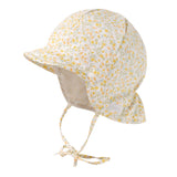 Maximo Лятна Шапка Бяла С Жълти Нарциси, Защитна Upf50+