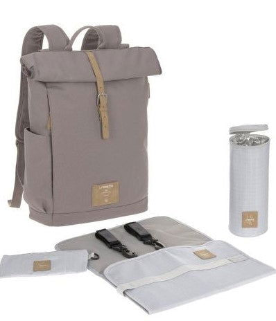 1103025176 Раница Rolltop Rosewood Grey --- BebeMama
