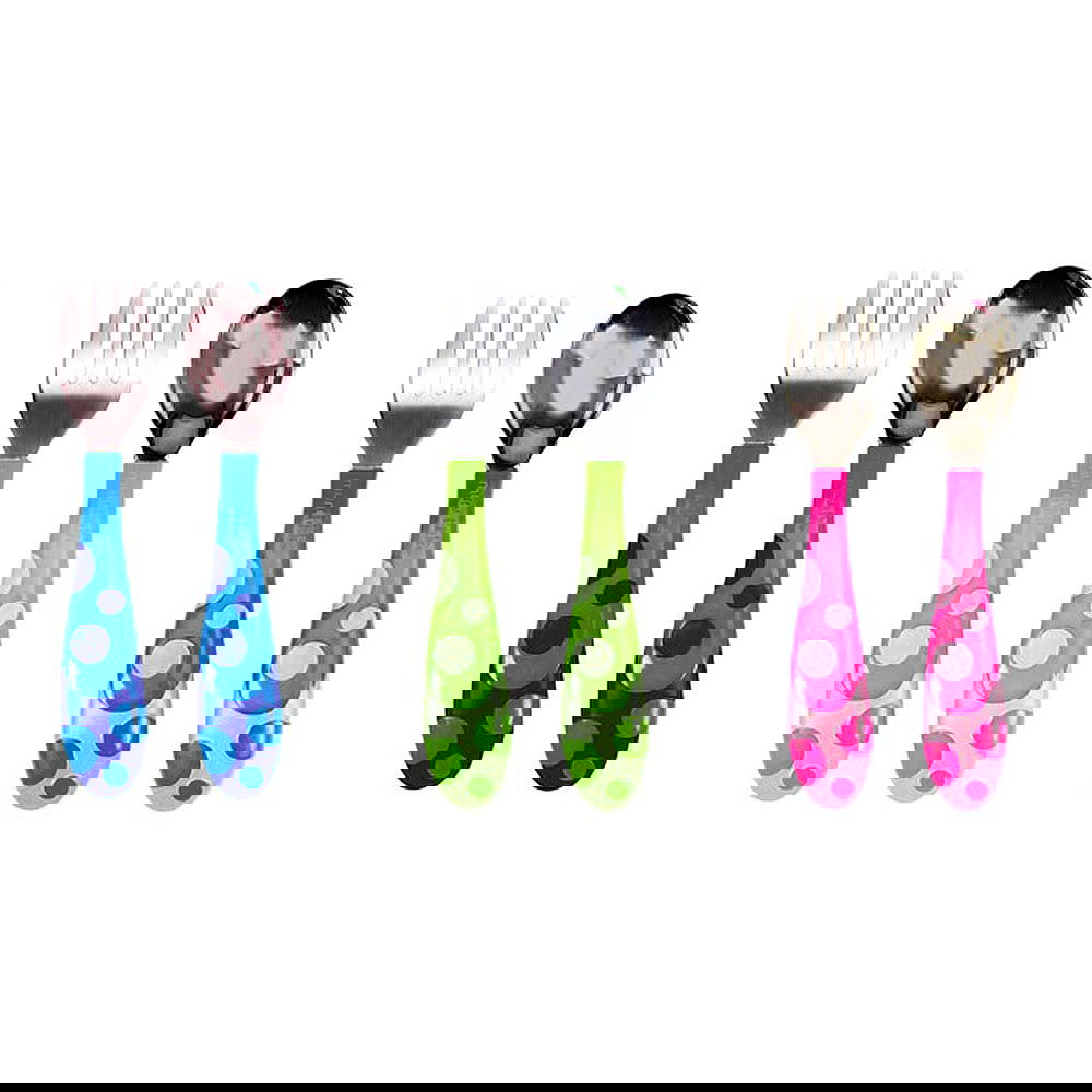 11404 Вилица И Лъжица 12М+ Зелен --- BebeMama