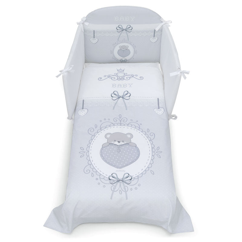 Baby Chic Спален Комплект Pony 4 Части Grey Italbaby