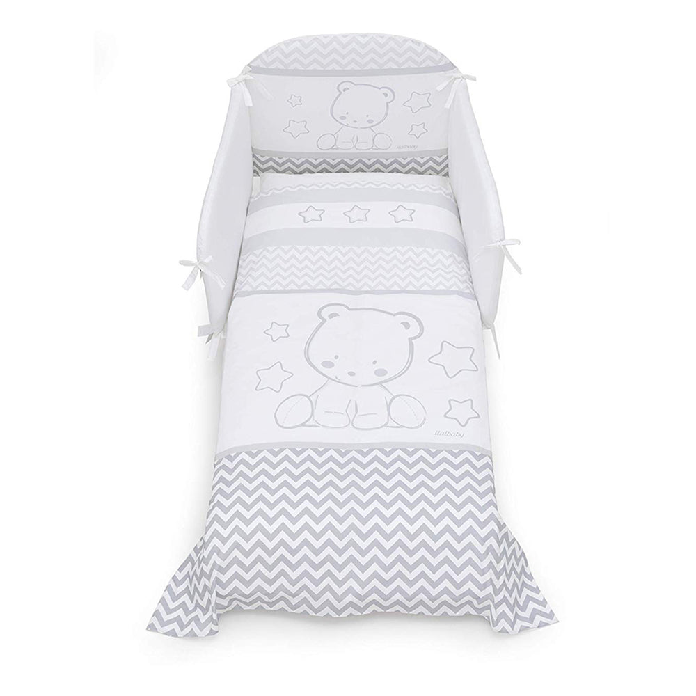 Popstar Ágynemű garnitúra Pony 4 db-os 70x130 Szürke Italbaby