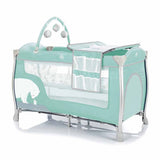 Fillikid Travel Cot Mailand Сгъваема Кошара - 2 Нива 60/120 См - Polar Bear Mint --- BebeMama