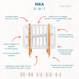 Трансформиращо Легло 5в1 Nika 60x95/60x120смIngvart
