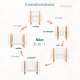 Трансформиращо Легло 5в1 Nika 60x95/60x120смIngvart