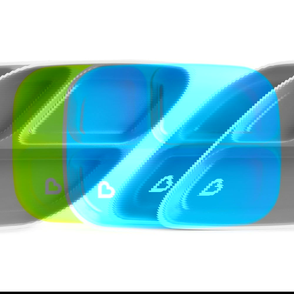 12448 Комплект 2 Чинии С Отделения Син --- BebeMama