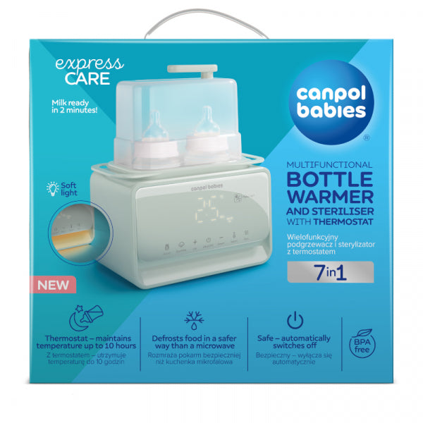 Нагревател За Шишета И Стерилизатор 7в1 С Термостат И Лампа Canpol
