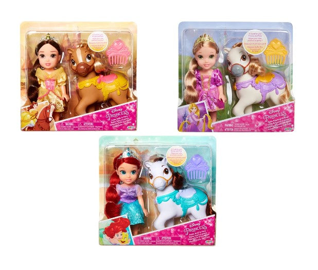Jakks Pacific - Дисни Принцеси - Малка Принцеса С Пони 15 См Асортимент