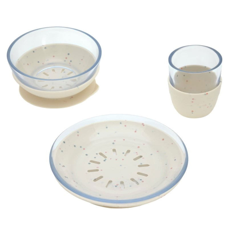 1310002343 Стъклeн Комплект Прибори За Хранене --- BebeMama