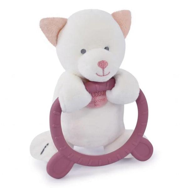 Плюшена Котка С Гризалка 14см Doudou