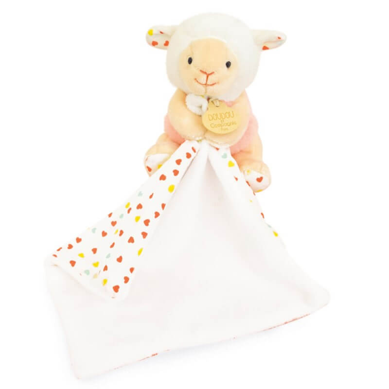Plüss bárány kendővel 11 cm. Doudou