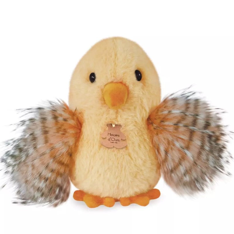 Плюшена Птица 15см Оранжев Doudou
